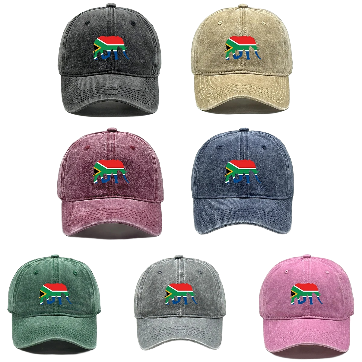 Elephant South Africa Flag Cap