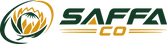 SAFFA CO logo, protea mark with the SAFFA CO wordmark