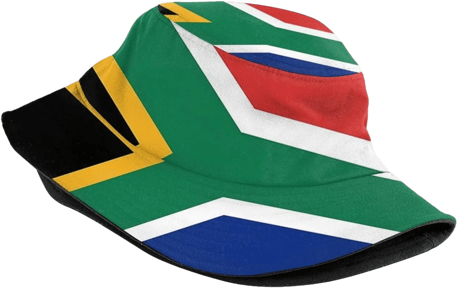 South Africa bucket hat printed with the full South African flag