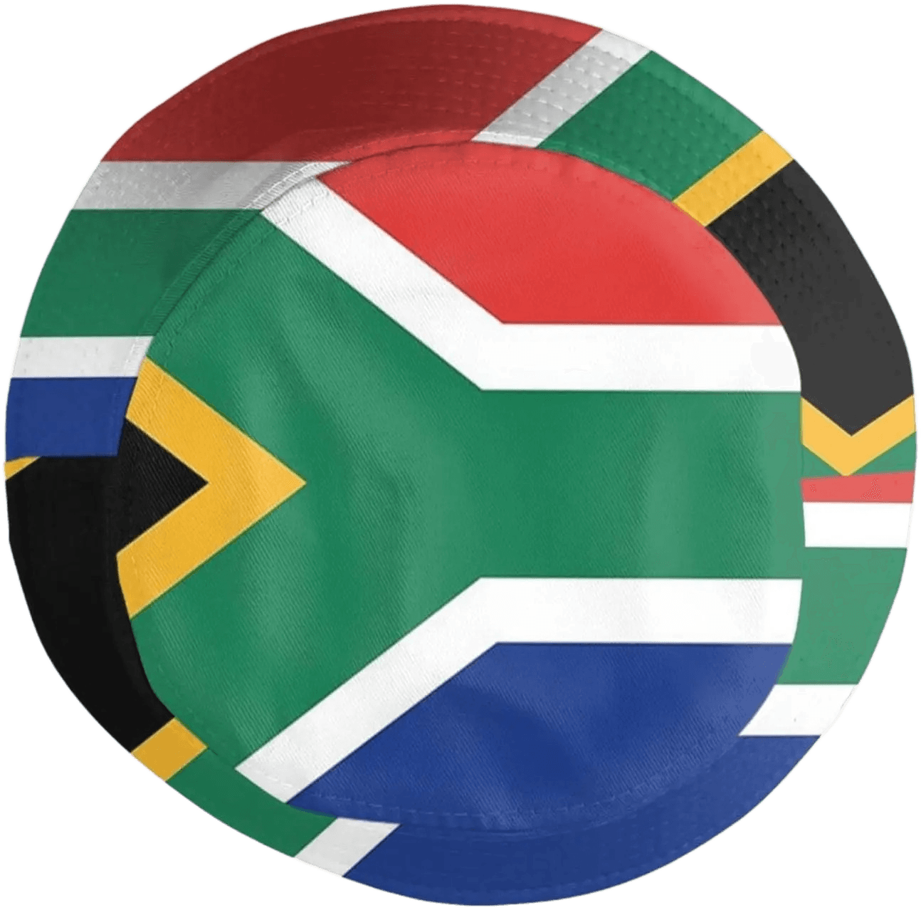 South Africa bucket hat printed with the full South African flag