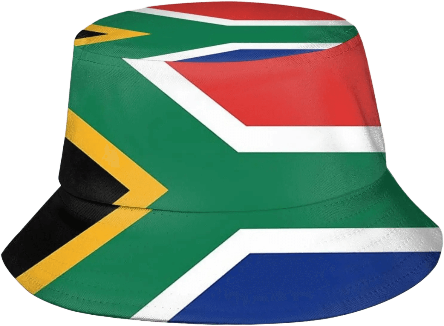 South Africa bucket hat printed with the full South African flag